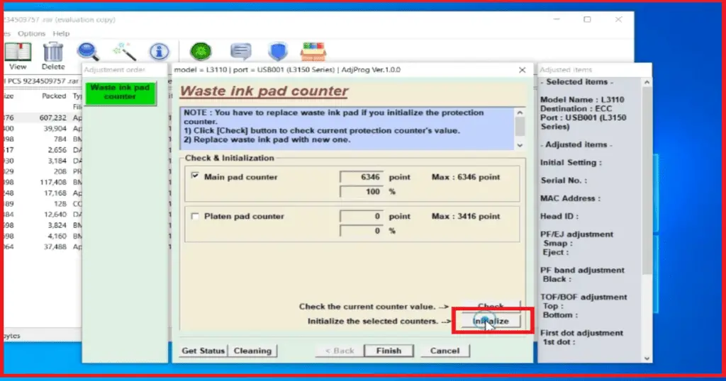 epson l3150 resetter