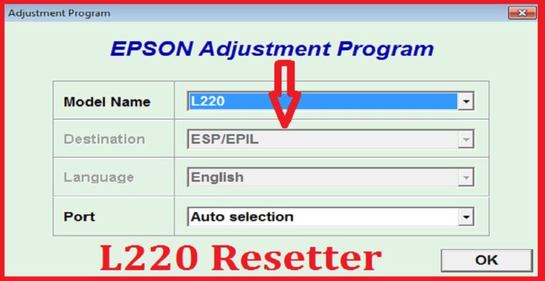 epson l220 resetter