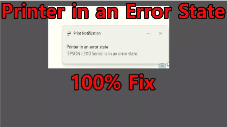 Printer in an Error State