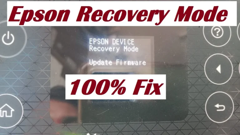 epson device recovery mode