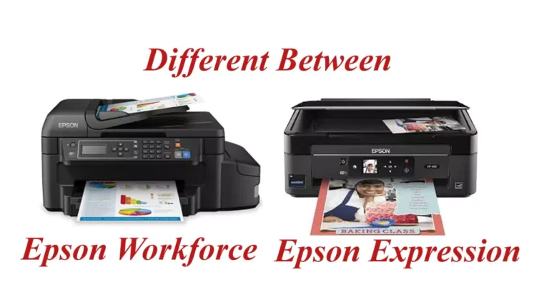 diffent between epson expression and workforce