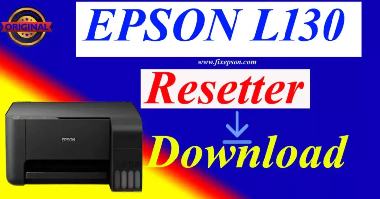 Epson L130 Resetter Free Download