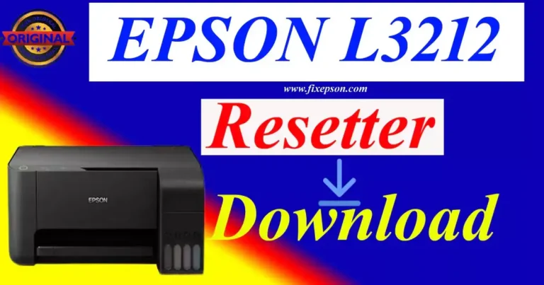 Epson L3212 Resetter Software Download free