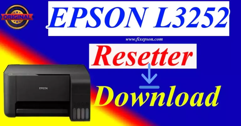 Epson L3252 Resetter Software Download free