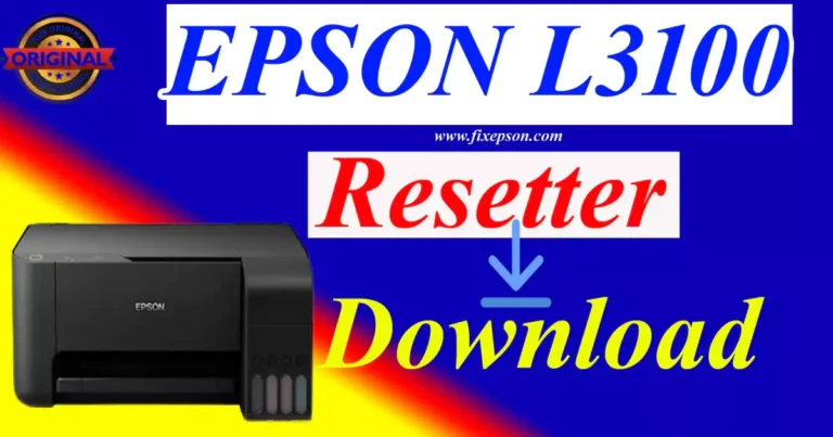 download Epson L3100 Resetter Zip File