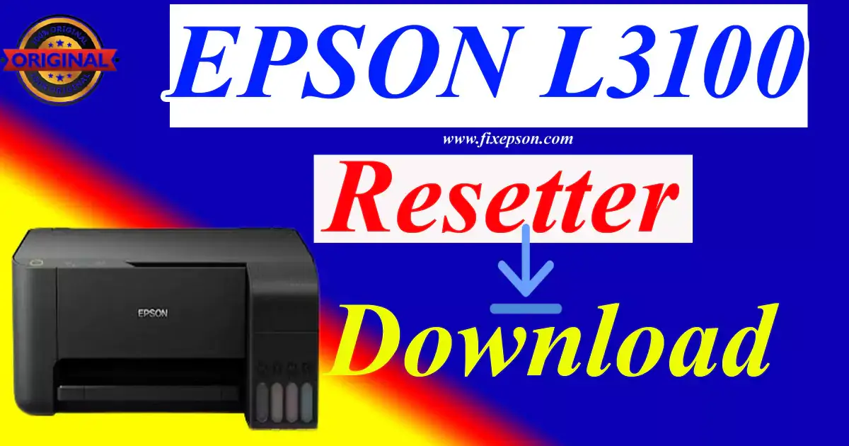 Epson L3100 Resetter Zip File