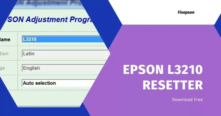 Epson L3210 Resetter Free Download Without Password