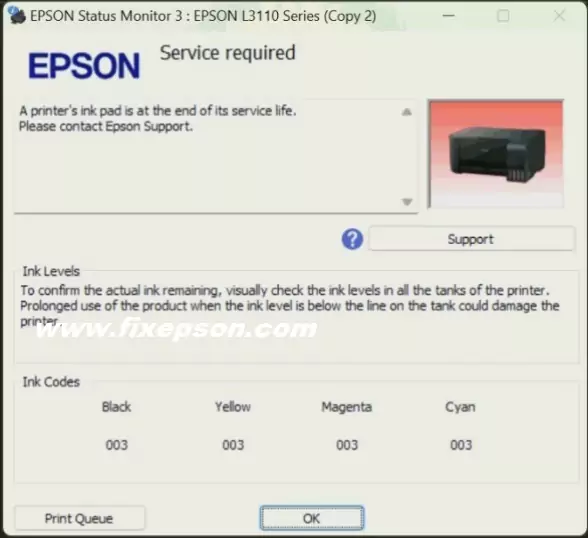 Epson L3110 Resetter Free Download Without Password free