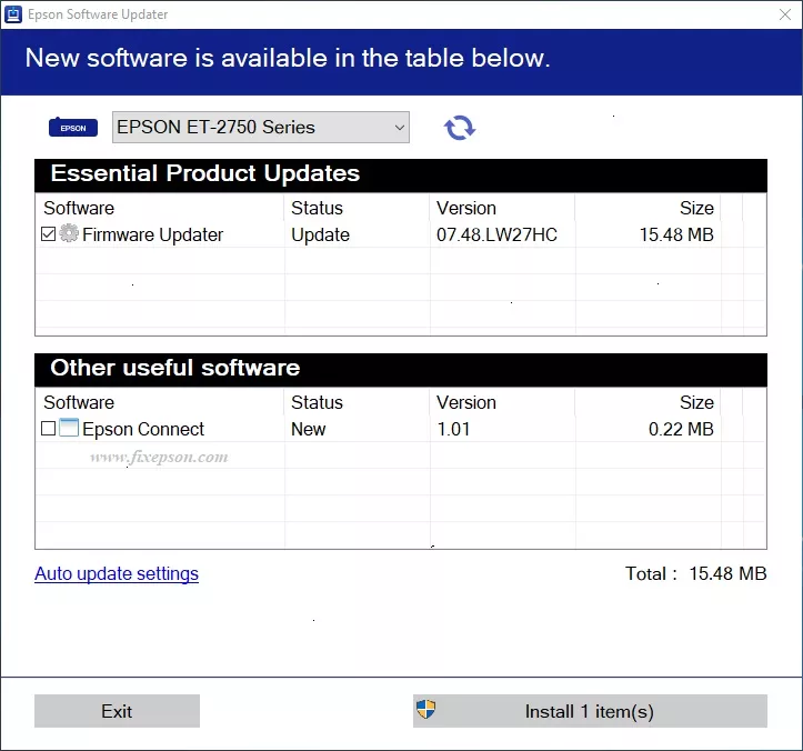epson update firmware 11