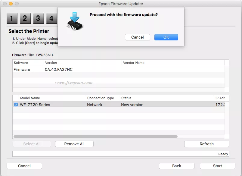 epson update firmware 22